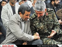 تصاویر/دکتر احمدی‌ نژاد در مراسم چهلمین روز درگذشت پدر شهید کاوه