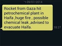 ارسال انبوه پیامک های حماس به گوشی صهیونیست ها
